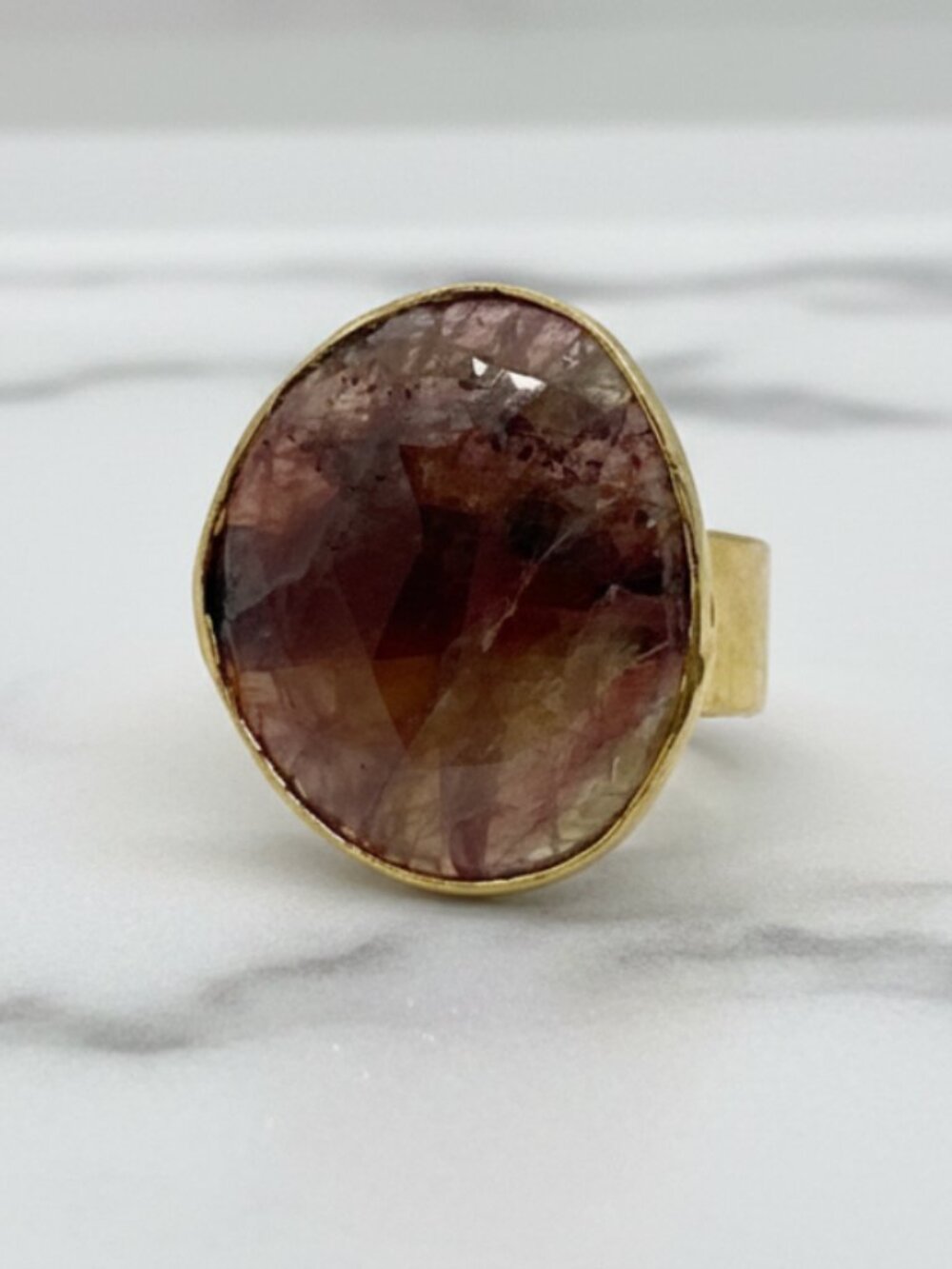 Rose-Cut Tourmaline Ring - Picture 1 of 6